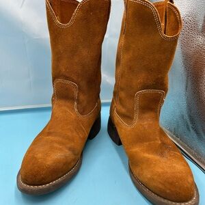 Honchos man 10.5 suede leather work boots